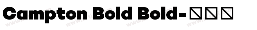 Campton Bold Bold字体转换